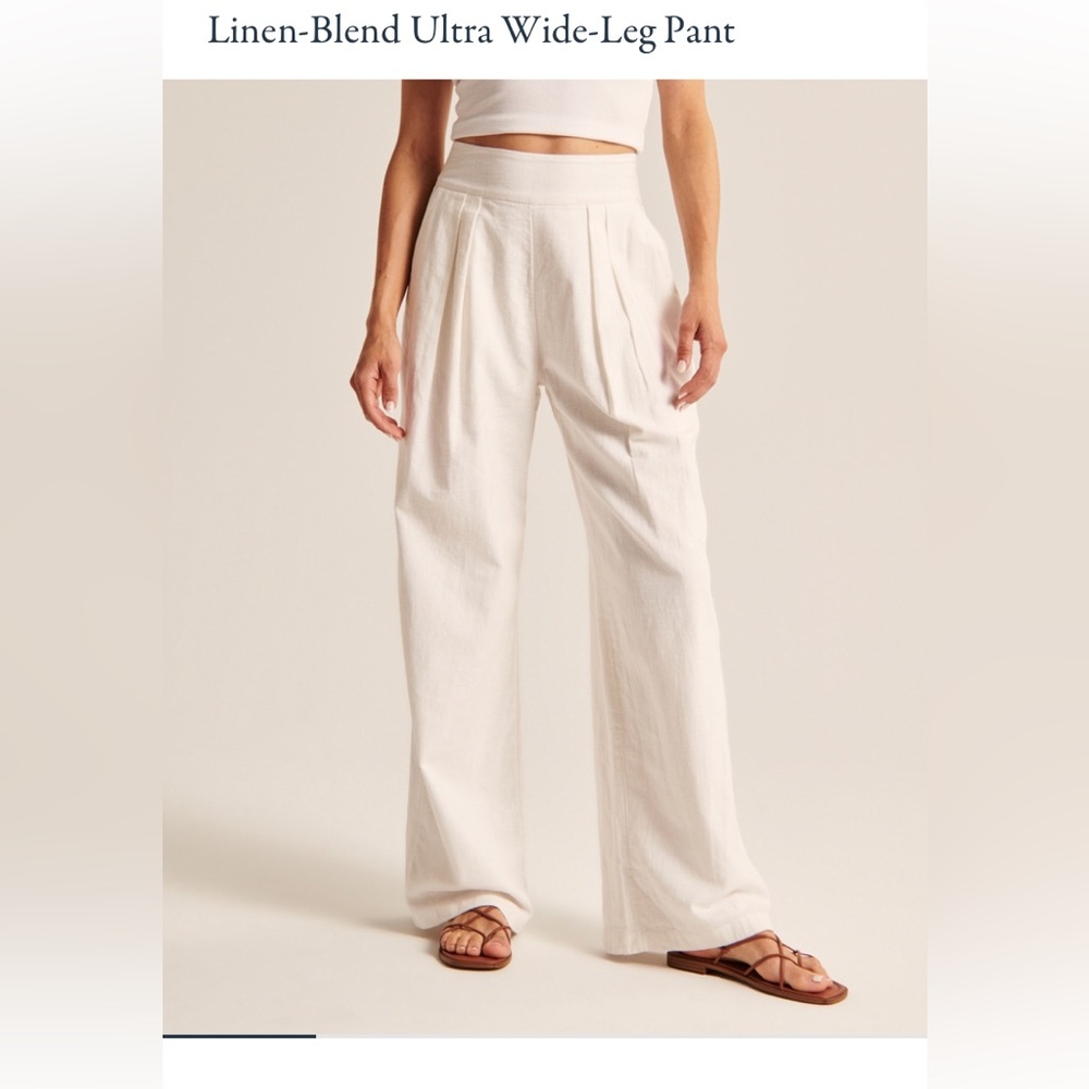 Brand new Abercrombie wide leg linen pants